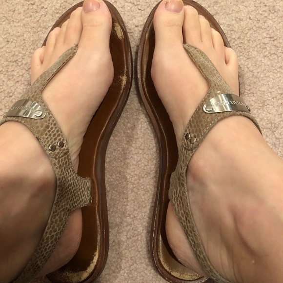 Michael Kors alligator sandals. - Picture 2 of 5